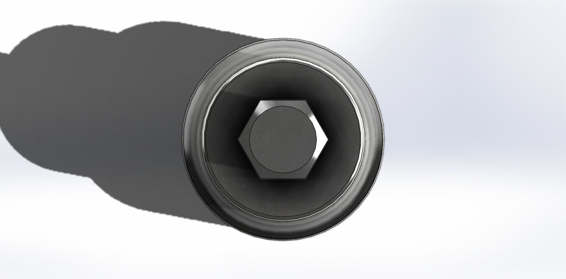 Soquete Longo Allen Long Socket 7-32 Pol 3D model_16