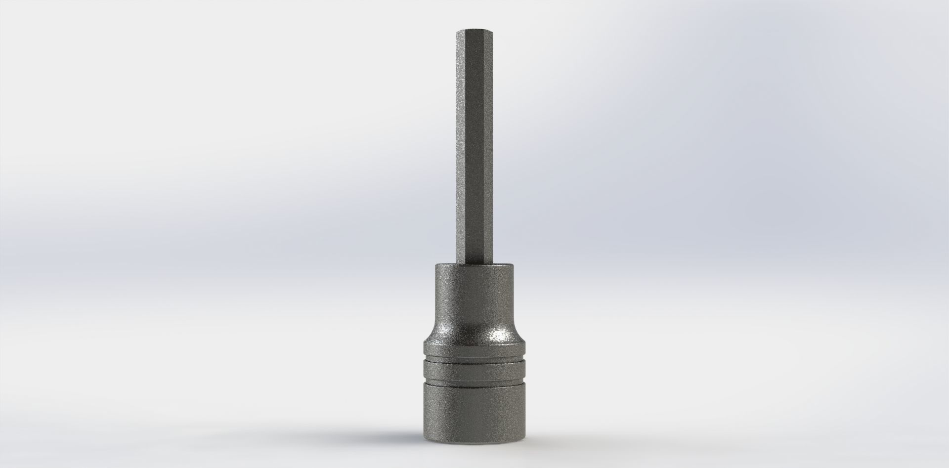 Soquete Longo Allen Long Socket 7-32 Pol 3D model_9