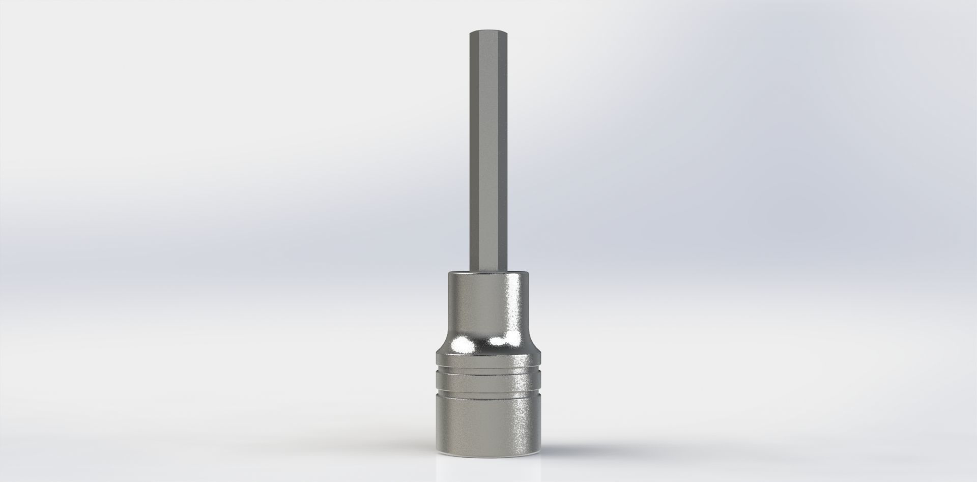 Soquete Longo Allen Long Socket 7-32 Pol 3D model_27