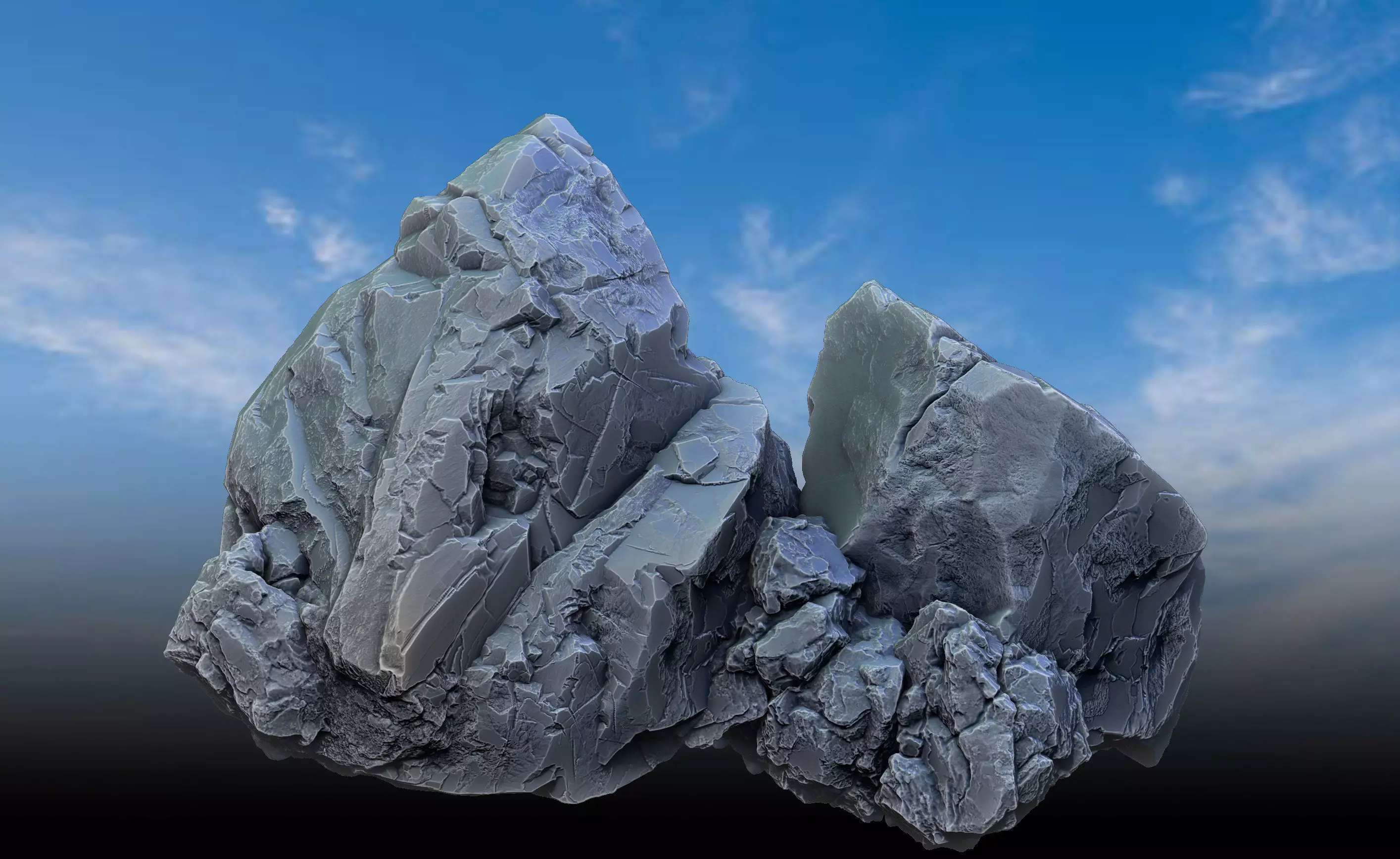 zbrush  Rock  3D model_0