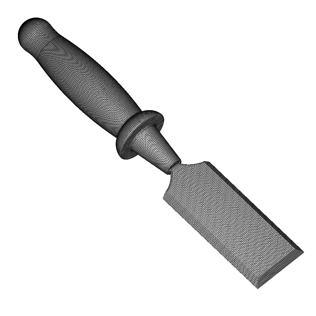 Carpentry Chisel Tool 3D print model_4