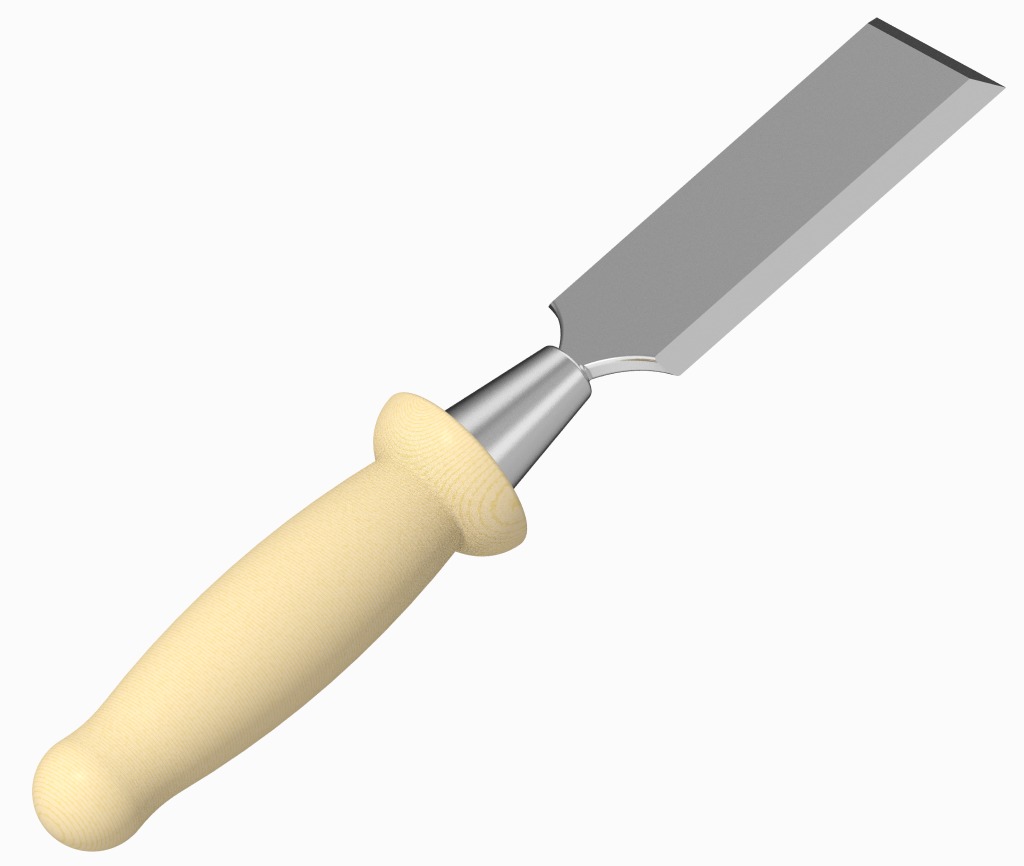 Carpentry Chisel Tool 3D print model_2