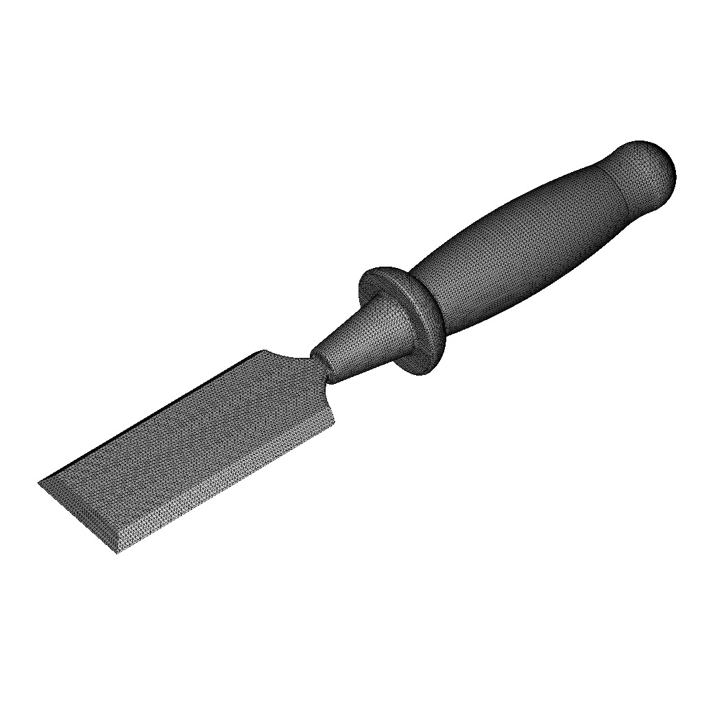 Carpentry Chisel Tool 3D print model_3