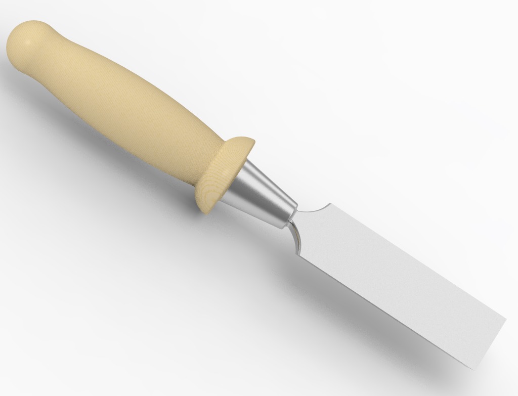 Carpentry Chisel Tool 3D print model_1
