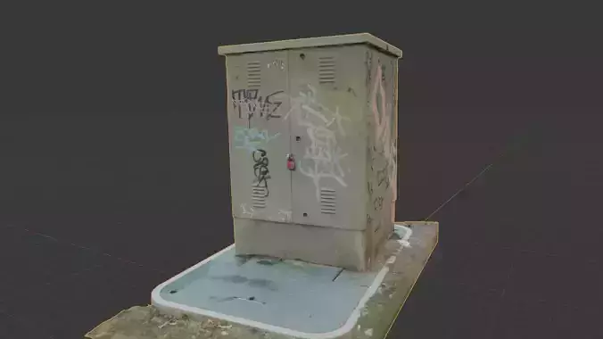 Utility Box 001 - Photoscanned 