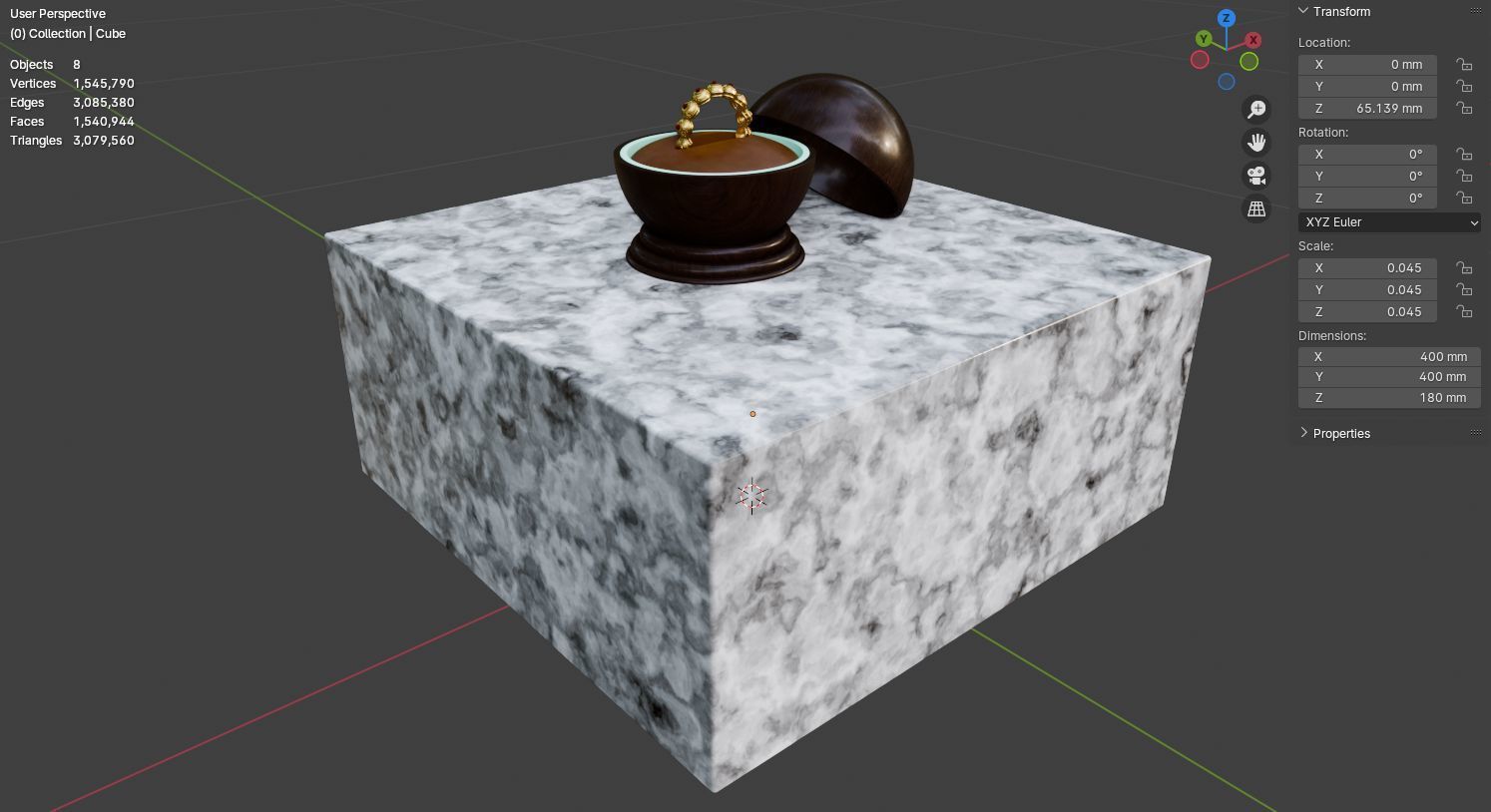 Jewerly installation 3D model 3D model_41