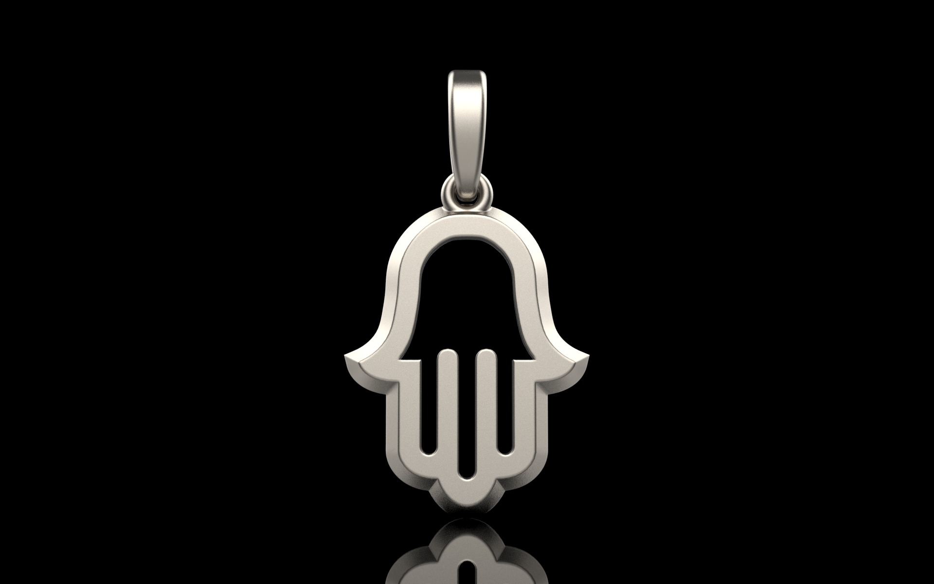 Hamsa pendant model 985 3D print model_2