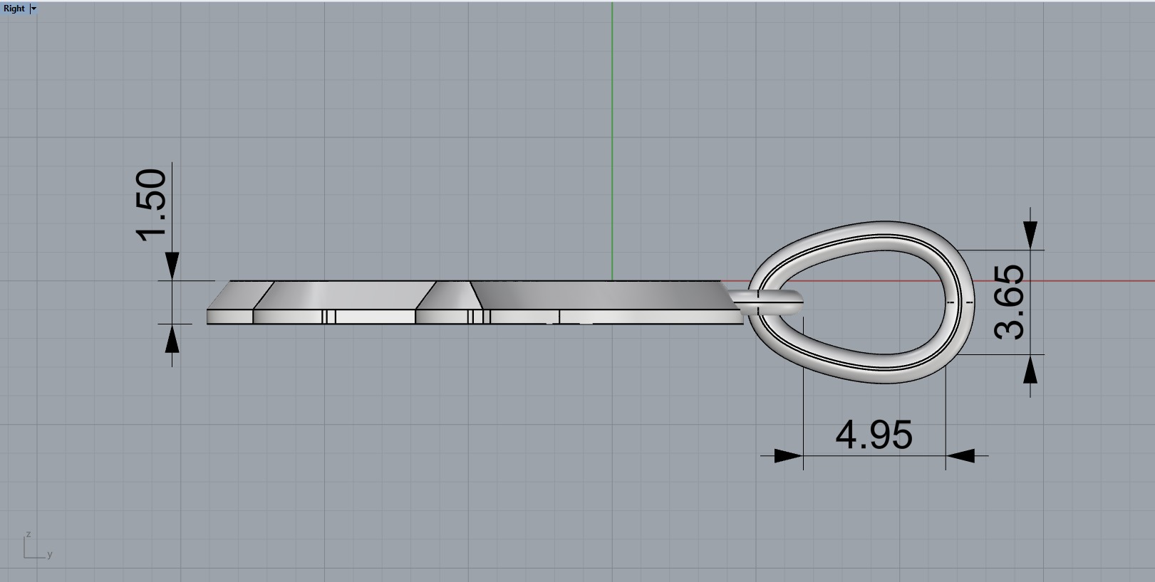 Hamsa pendant model 985 3D print model_8