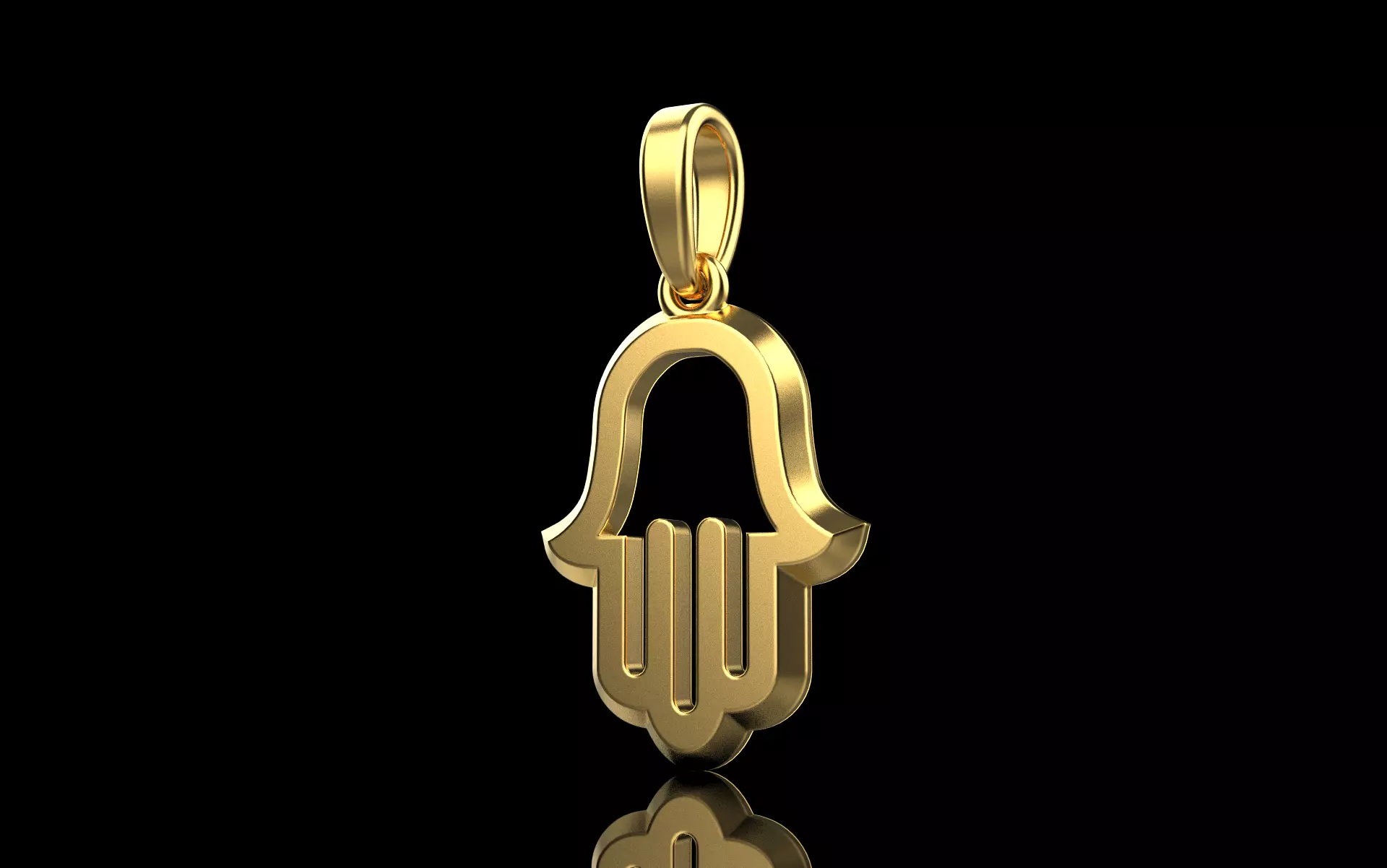 Hamsa pendant model 985 3D print model_0