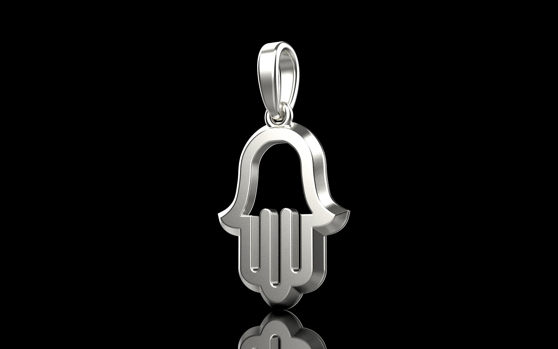 Hamsa pendant model 985 3D print model_16