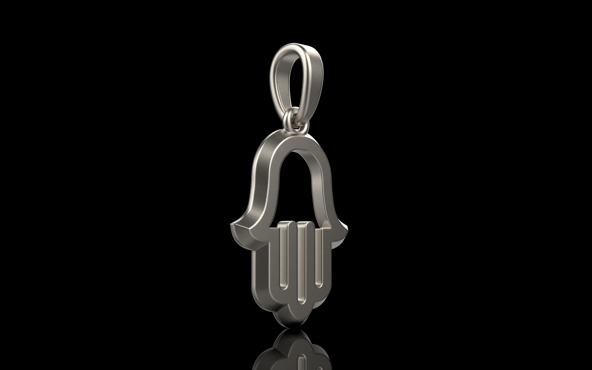 Hamsa pendant model 985 3D print model_21