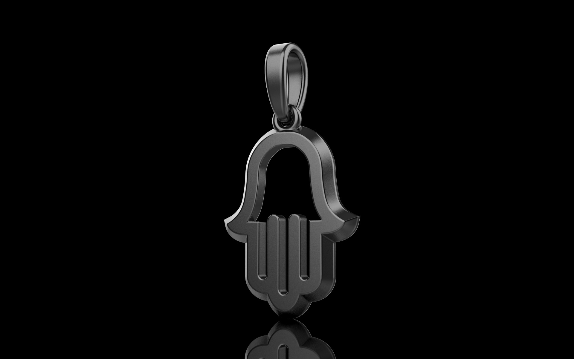 Hamsa pendant model 985 3D print model_15