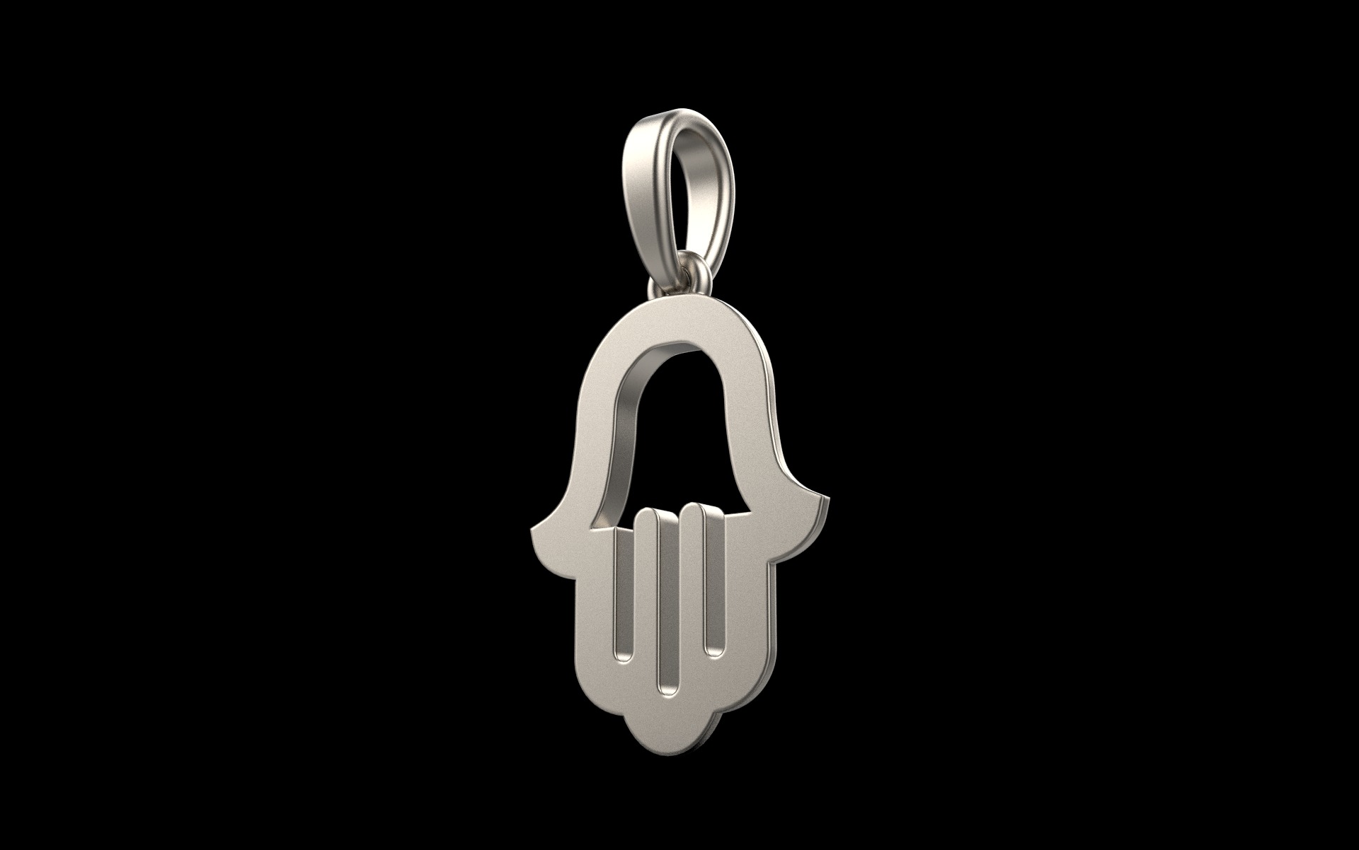 Hamsa pendant model 985 3D print model_33