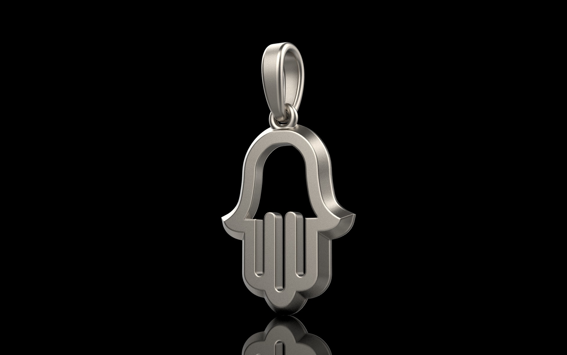 Hamsa pendant model 985 3D print model_13