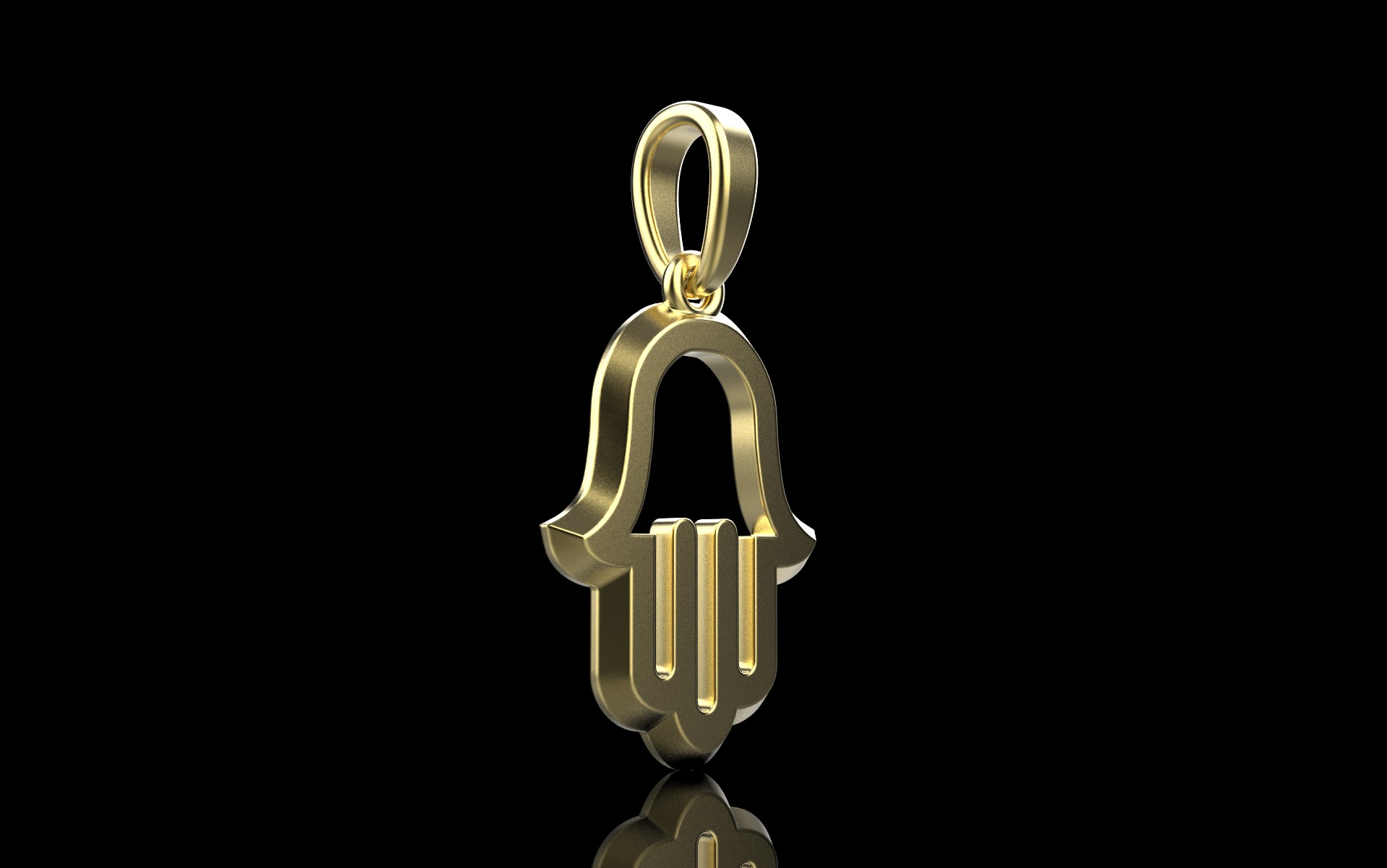 Hamsa pendant model 985 3D print model_20