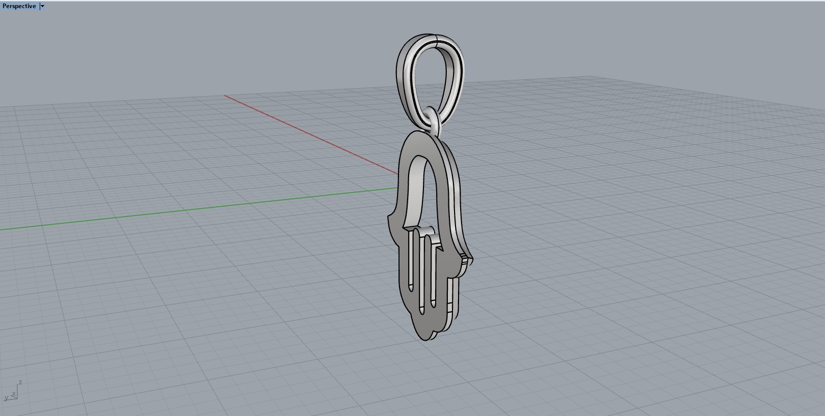 Hamsa pendant model 985 3D print model_10