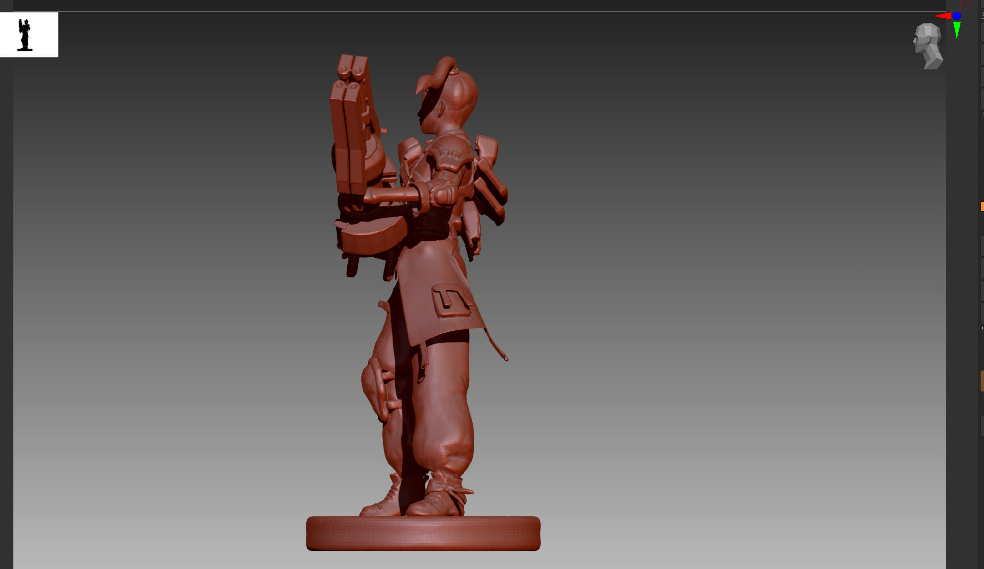 Apex Legends Rampart STL and OBJ  3D print model_3