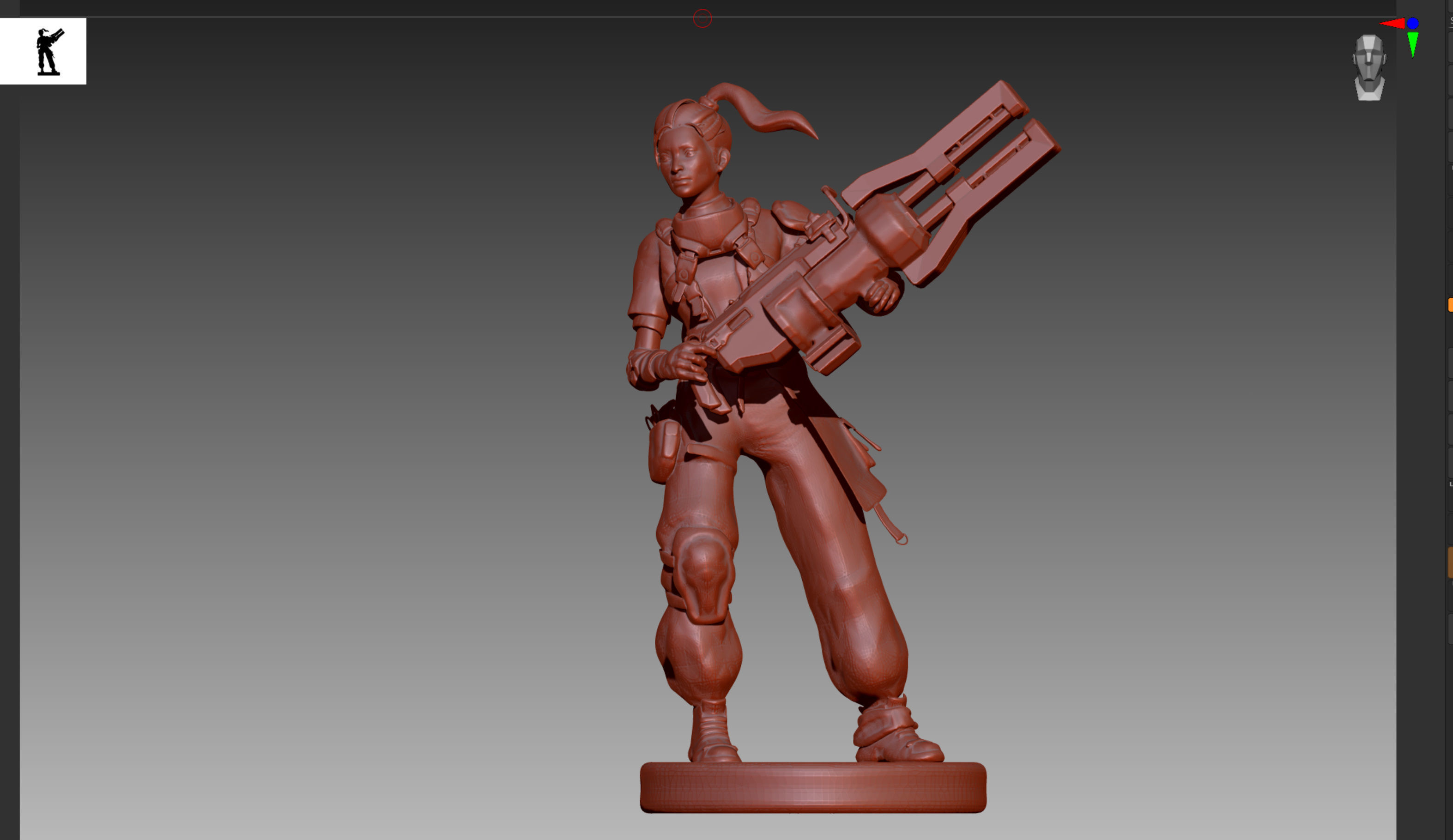 Apex Legends Rampart STL and OBJ  3D print model_1