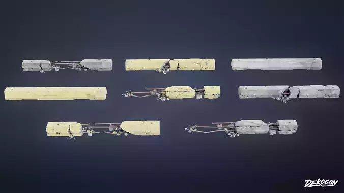 ROADSIDE - Parking Block 01 - LOW POLY AND NANITE