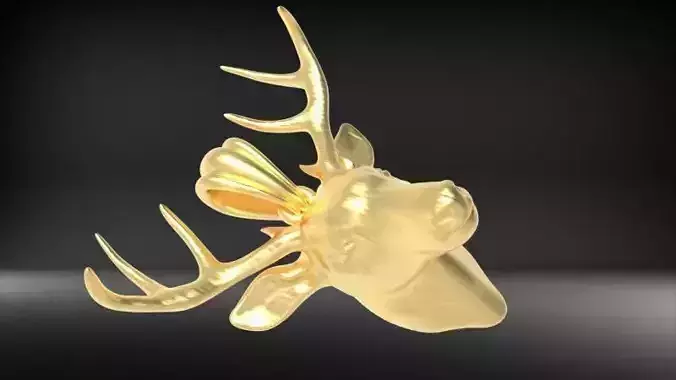 Deer Head Pendant  3D print model