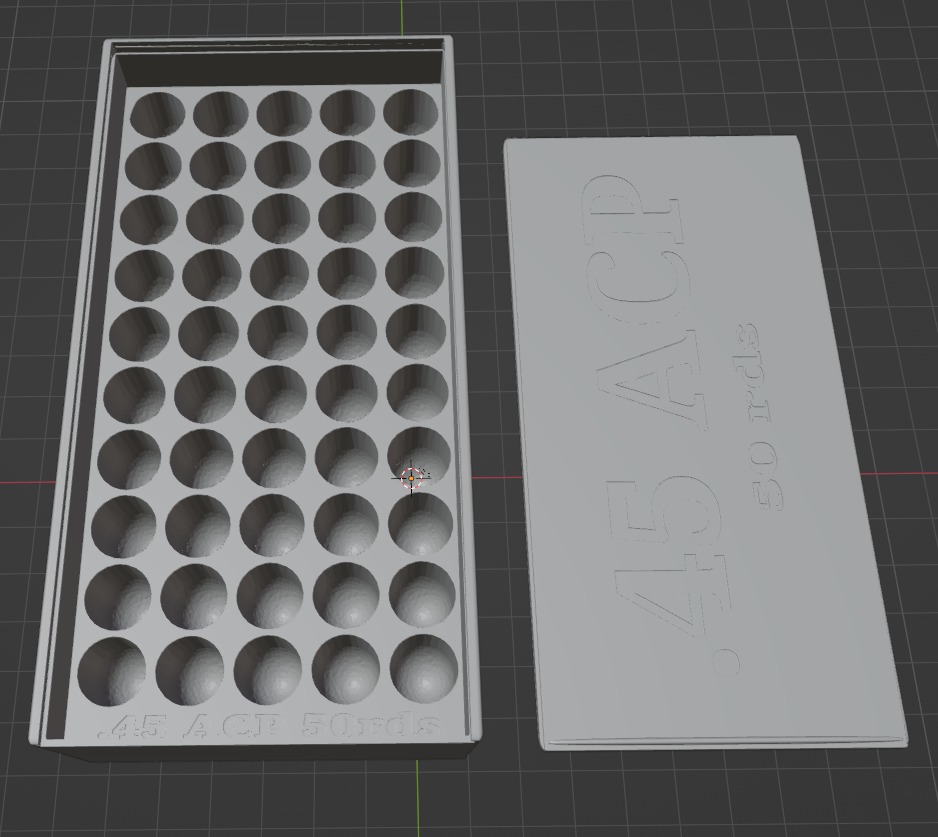 Ammo case 45 ACP 3D print model_4