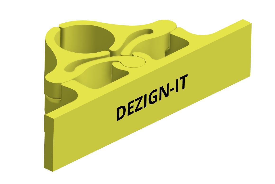 Broom Bracket 3D print model_4