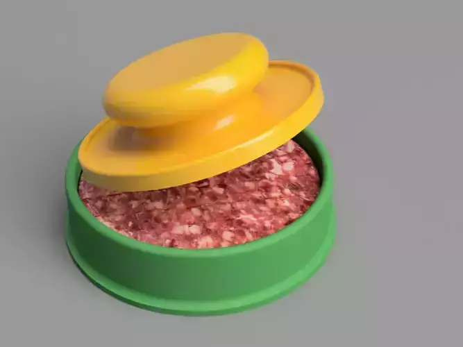 Hamburger press 3D print model