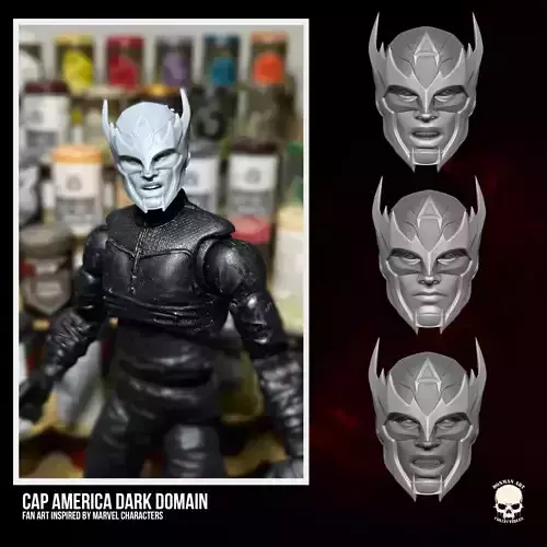 Captain America Dark Domain fan art 3D File For Action Figures