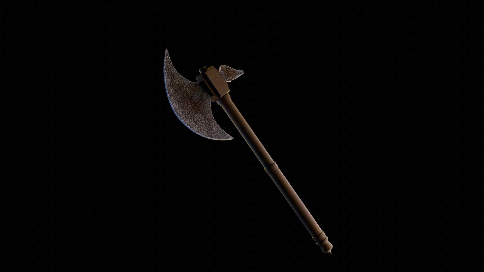 Battle Axe 3D model_2