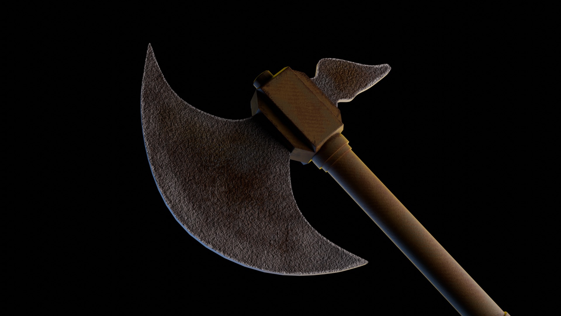 Battle Axe 3D model_1