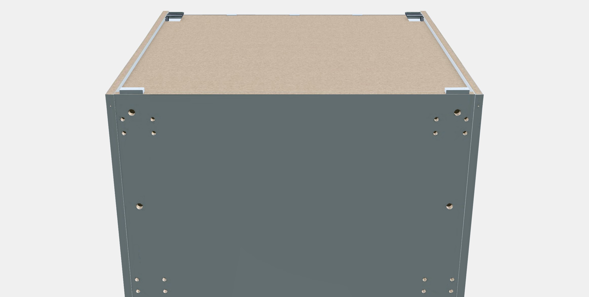 METOD Base cabinet frame Low-poly 3D model_6