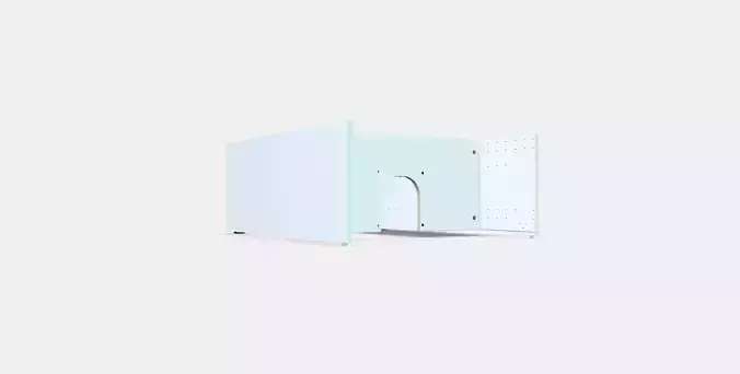 METOD Wall cb frm f b-in extractor hood 2 Low-poly 3D model