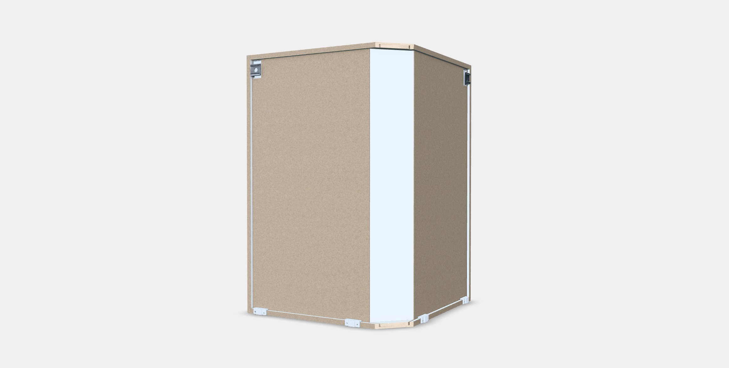 METOD Corner wall cabinet frame 1 Low-poly 3D model_9