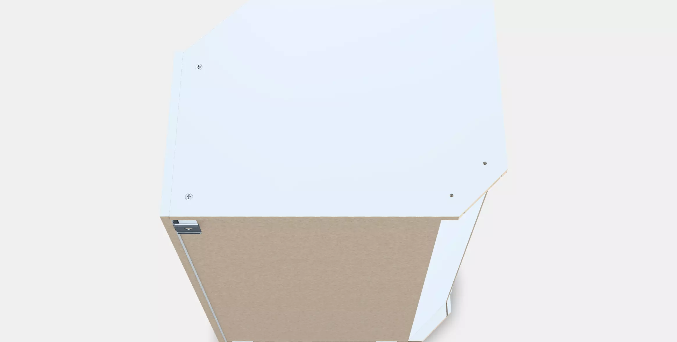 METOD Corner wall cabinet frame 1 Low-poly 3D model_0