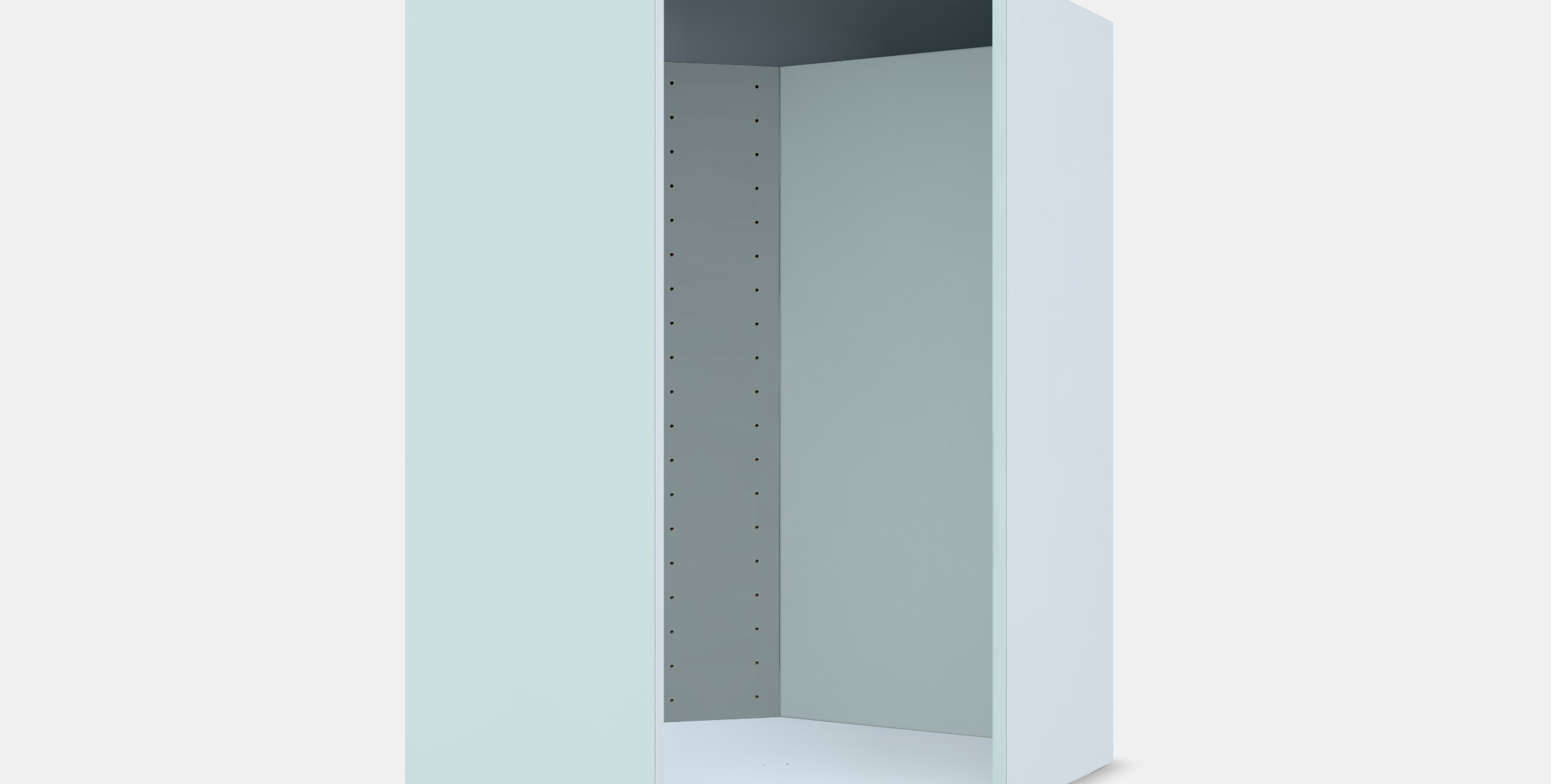 METOD Corner wall cabinet frame 1 Low-poly 3D model_13
