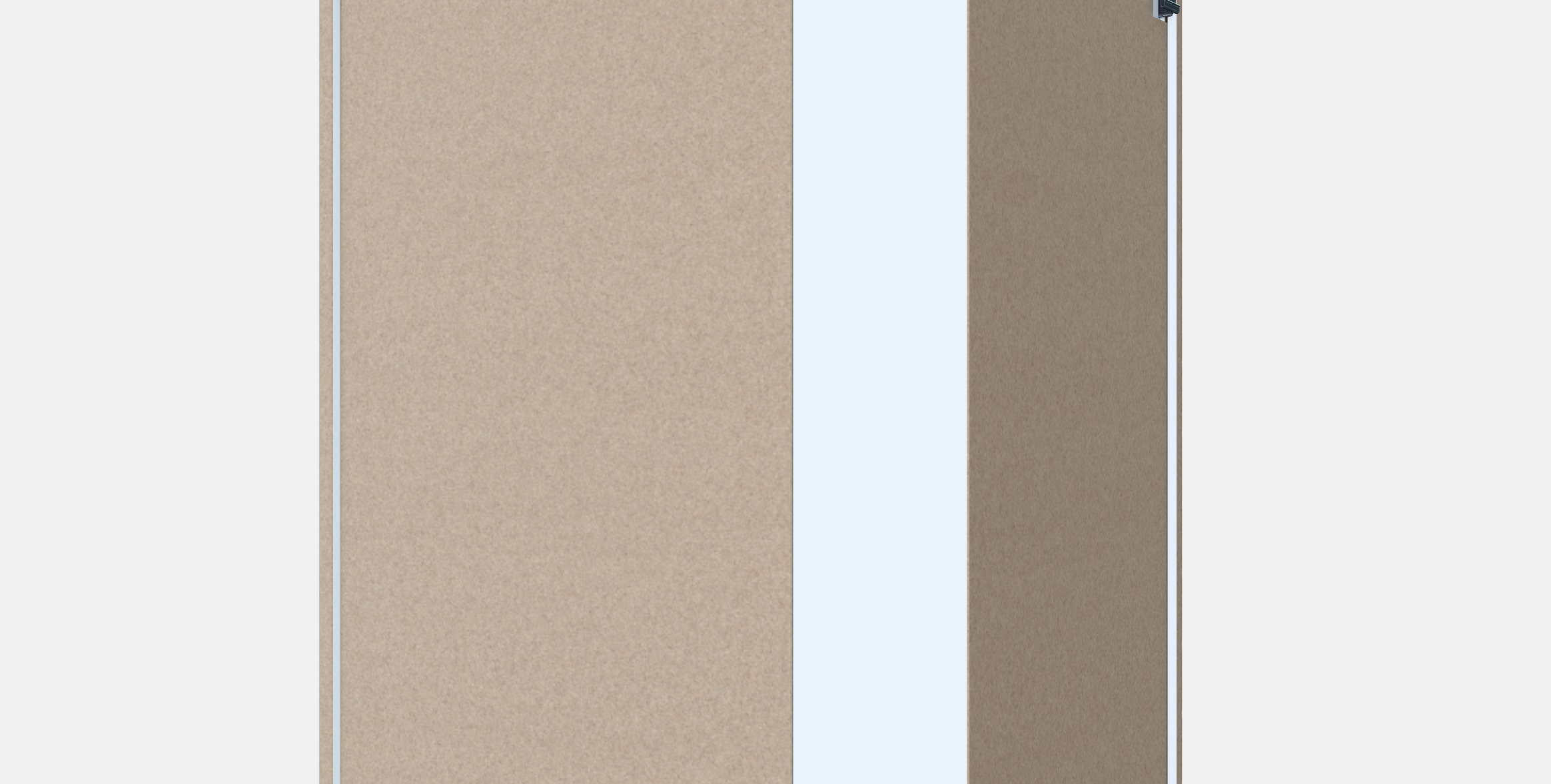 METOD Corner wall cabinet frame 1 Low-poly 3D model_2