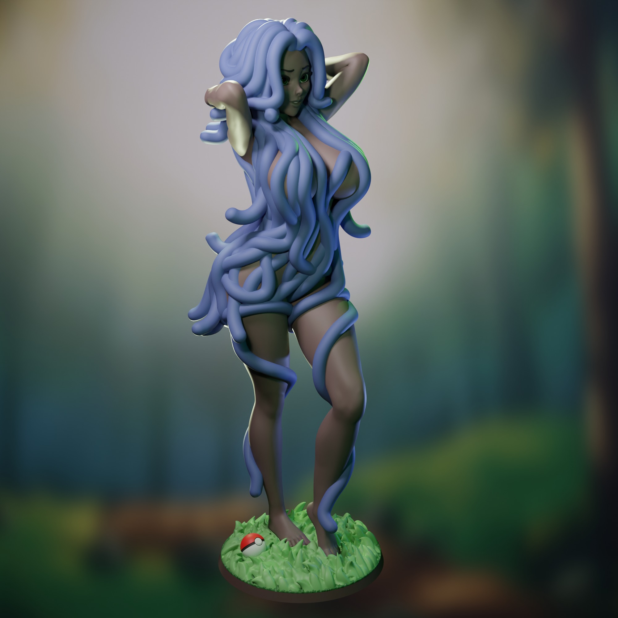 Tangela from Pokemon 3D print model_3