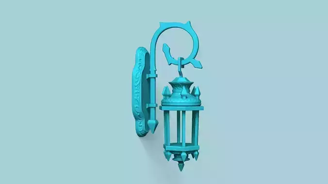 Antique Wall Light - House Halloween Decorative  3D print model