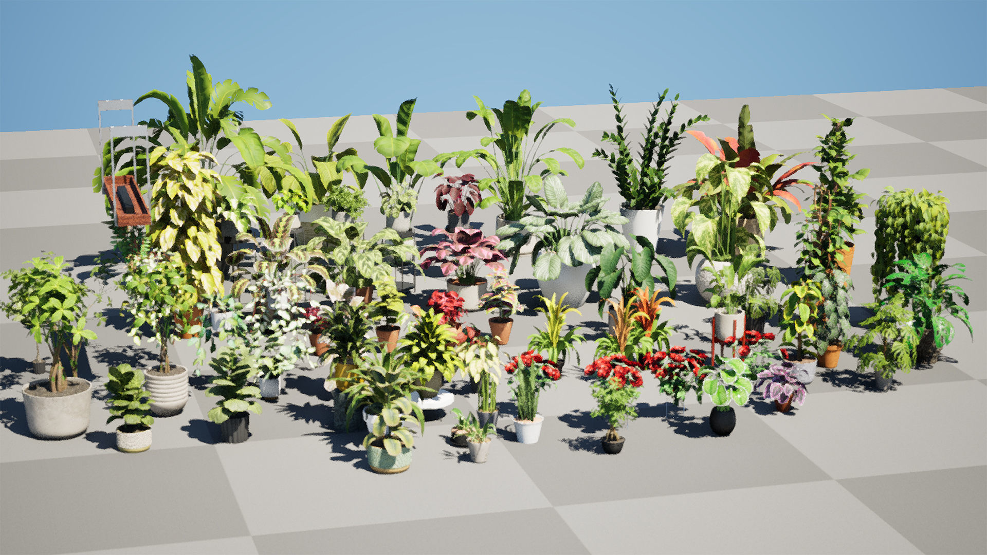 Potted Plant 3D Assets Collection Low-poly 3D model_8