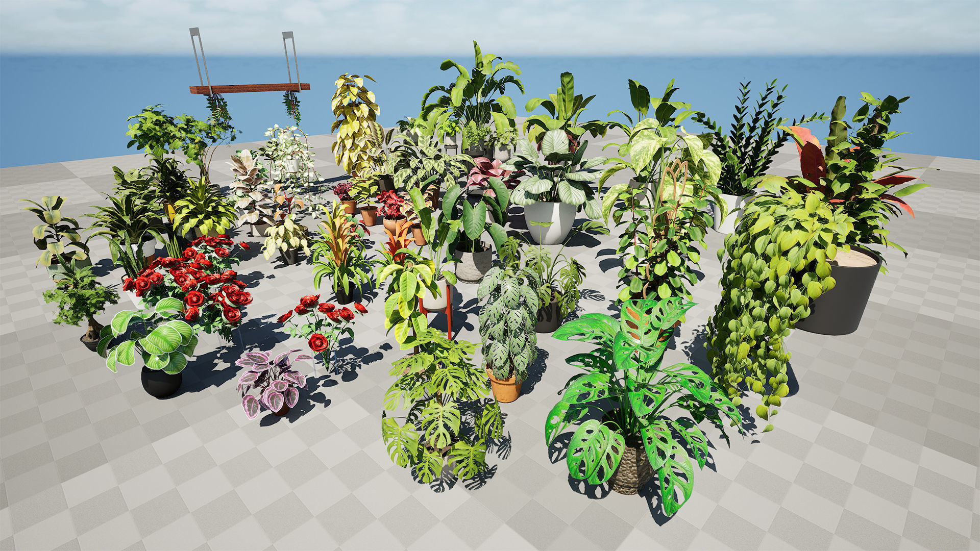 Potted Plant 3D Assets Collection Low-poly 3D model_6