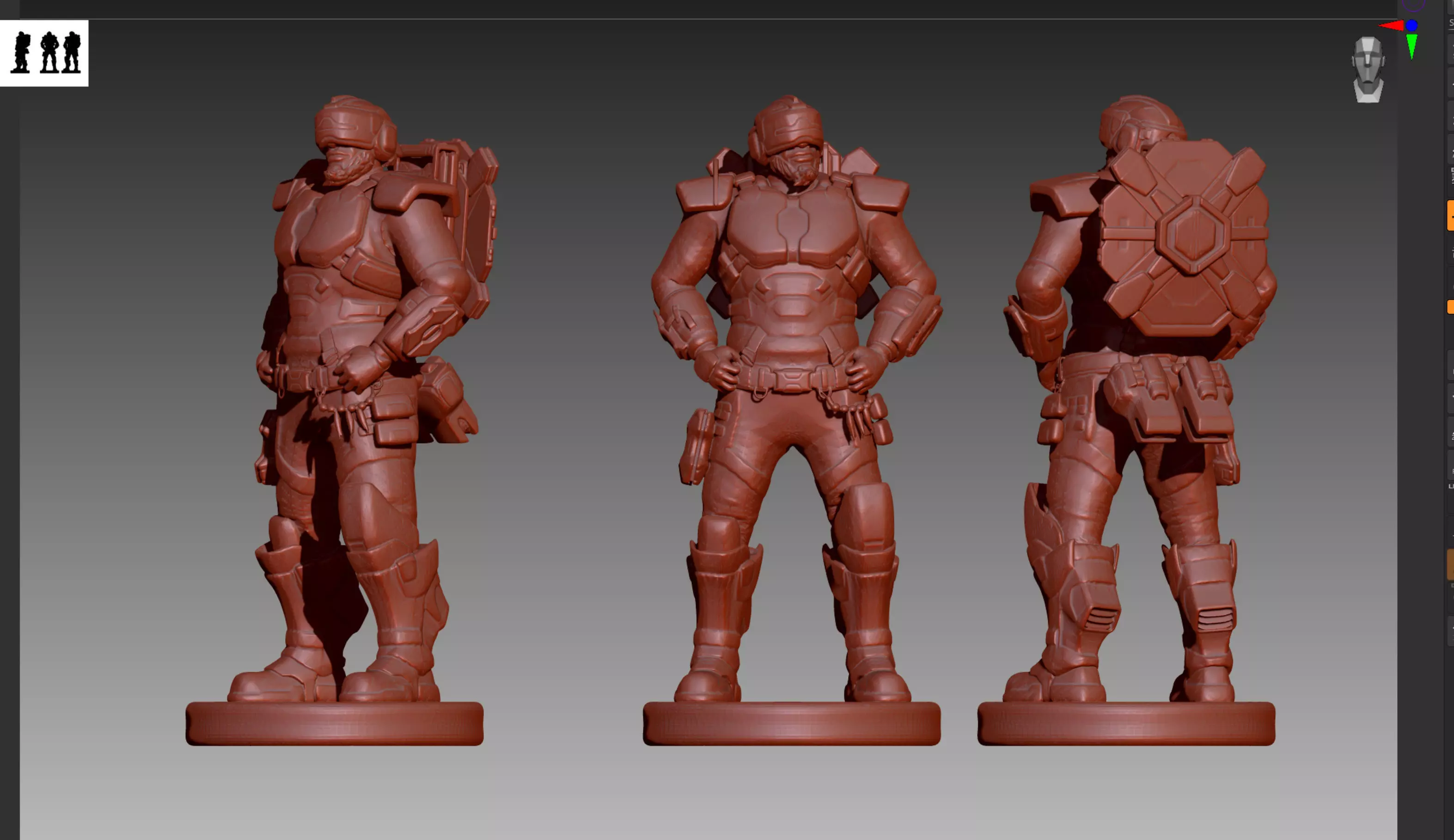 Apex Legends Newcastle STL and OBJ 3D print model_0