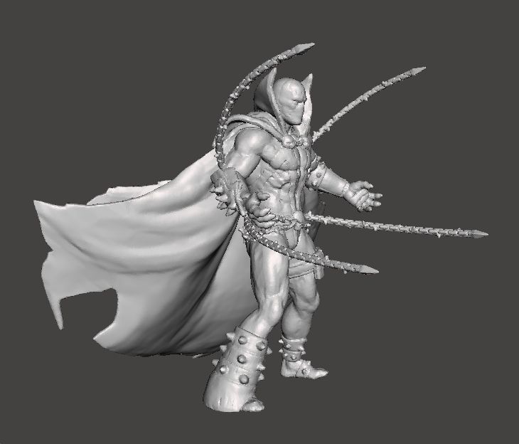 SPAWN CHAIN ATTACK MINIATURE MODEL FOR FANTASY HORROR GAMES RPG 3D print model_4