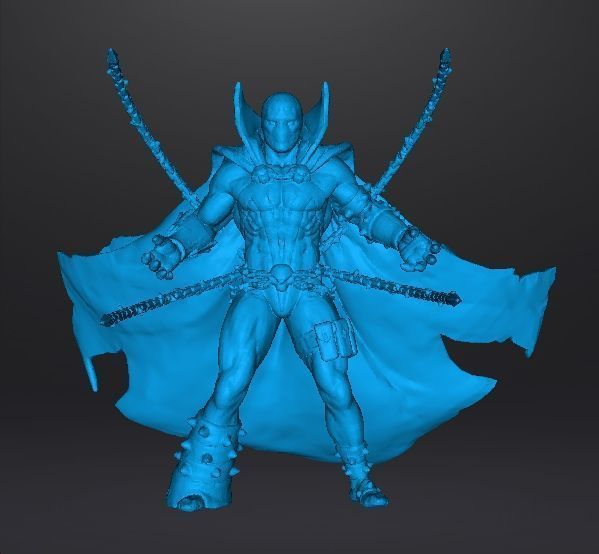 SPAWN CHAIN ATTACK MINIATURE MODEL FOR FANTASY HORROR GAMES RPG 3D print model_8