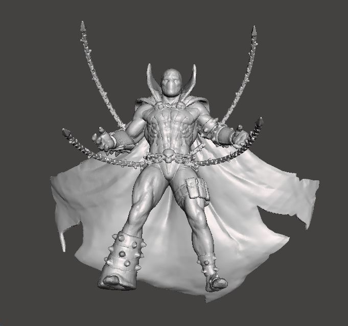 SPAWN CHAIN ATTACK MINIATURE MODEL FOR FANTASY HORROR GAMES RPG 3D print model_7