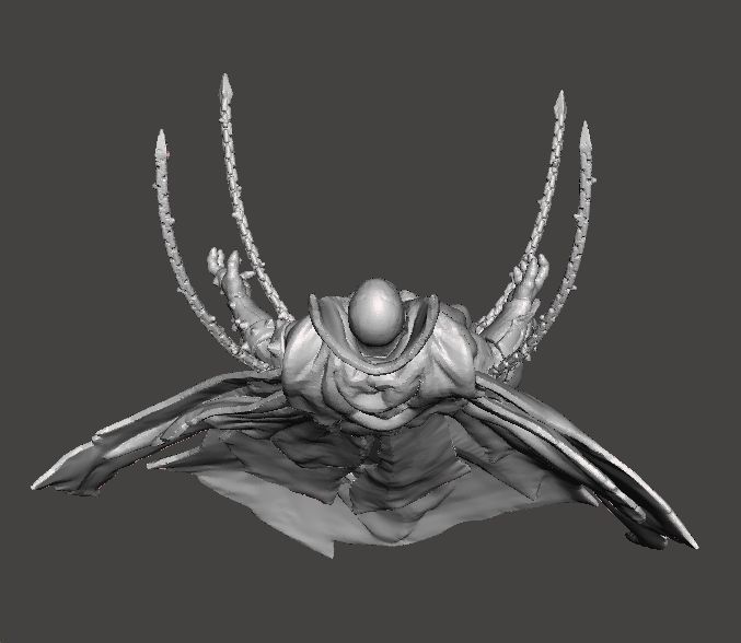 SPAWN CHAIN ATTACK MINIATURE MODEL FOR FANTASY HORROR GAMES RPG 3D print model_6