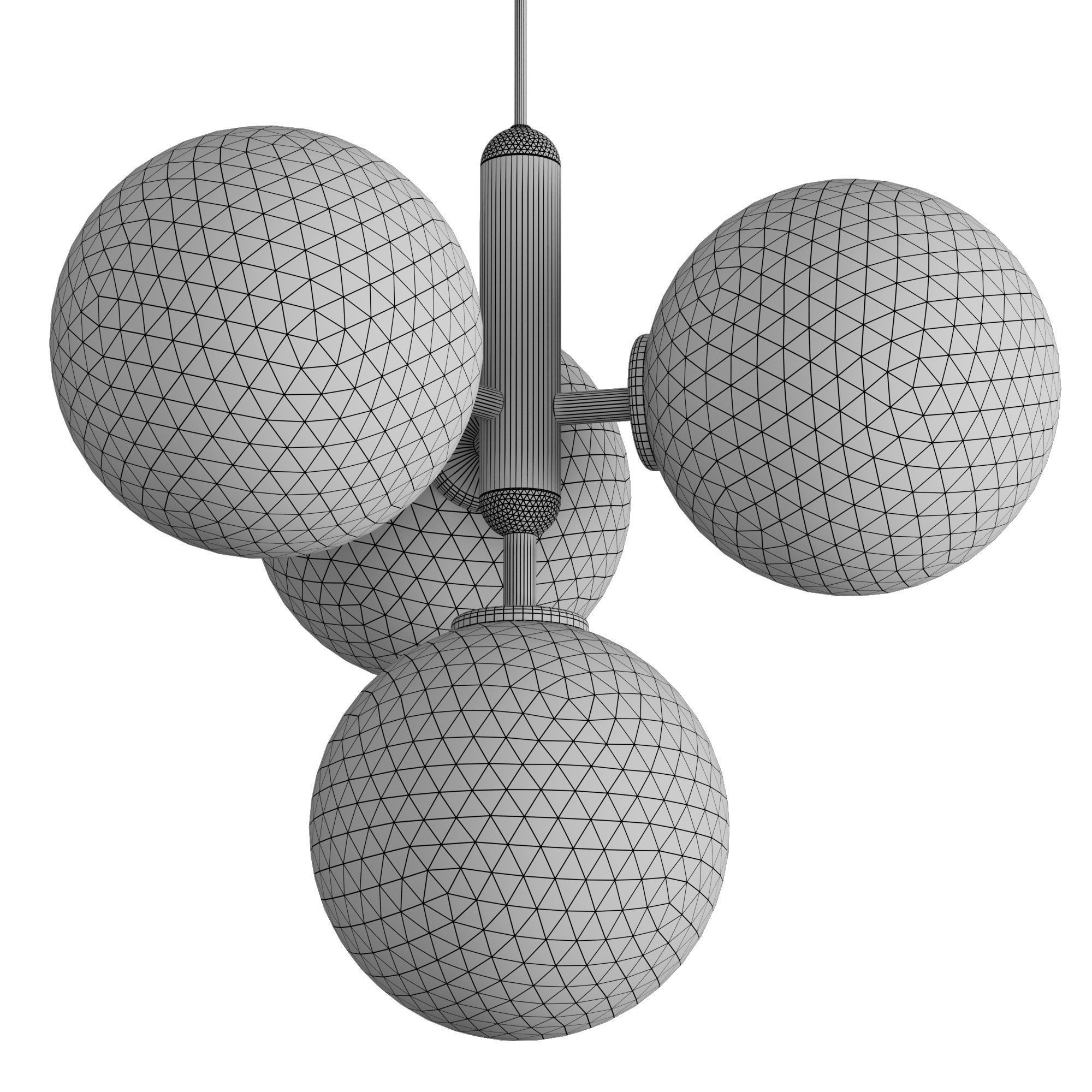 Pendant lamp Louvre Home Manisa 4 3D model_6