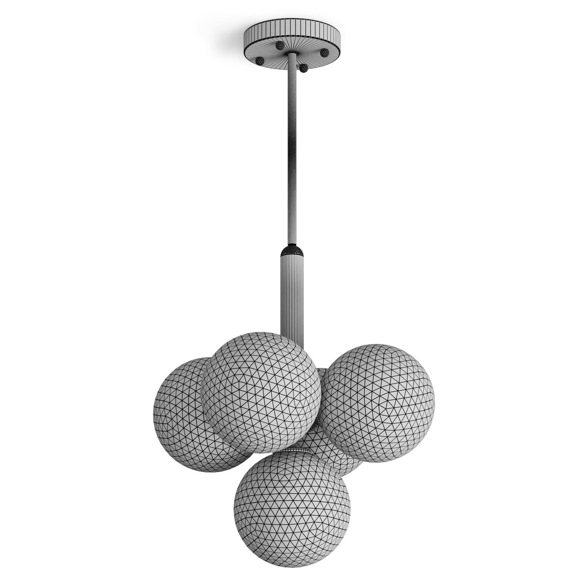 Pendant lamp Louvre Home Manisa 3D model_6