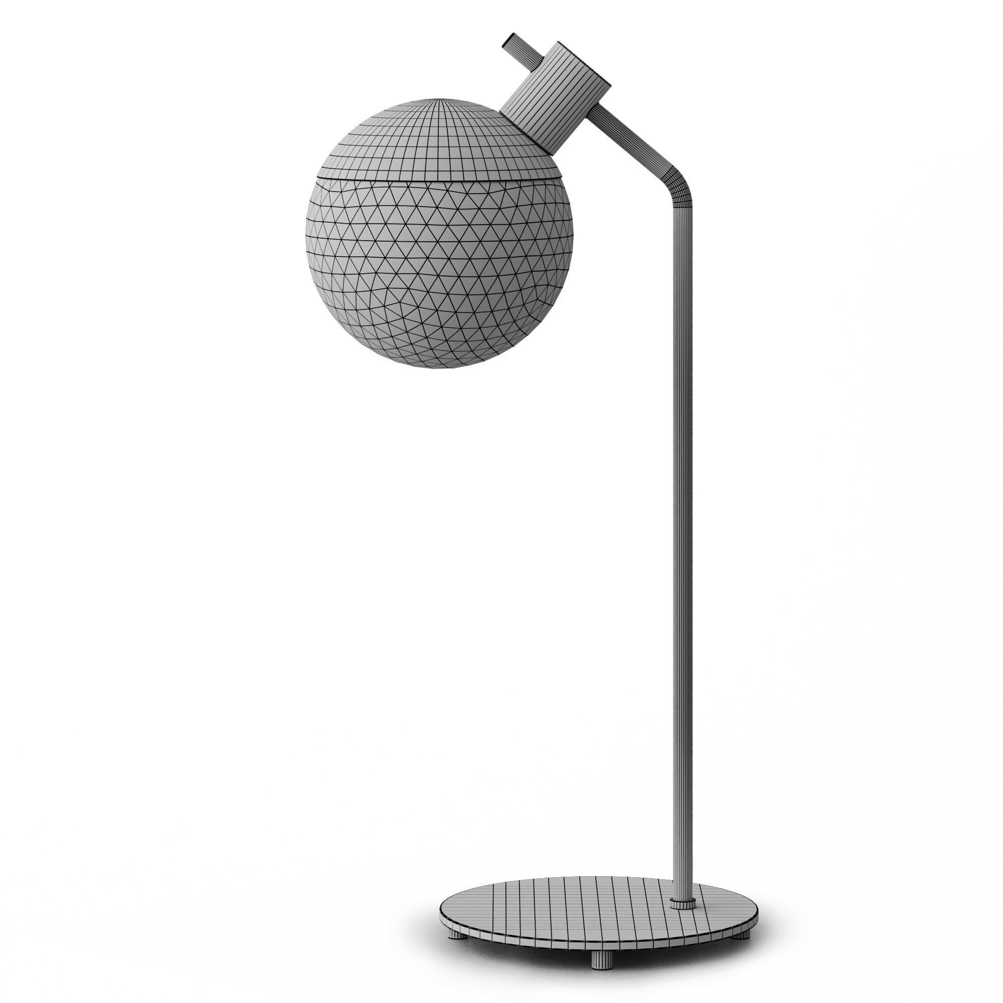Louvre Home Miranda table lamp 3D model_4