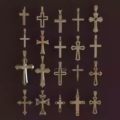 Diamond Cross Pendants Limited Edition Designer Collection