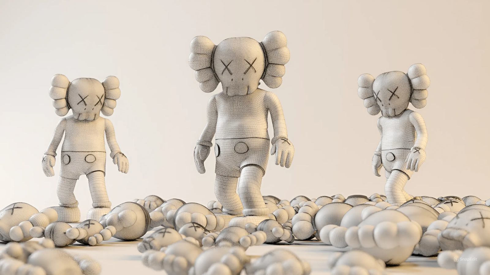 KAW RIGGED CHARACTER Low-poly 3D model_10